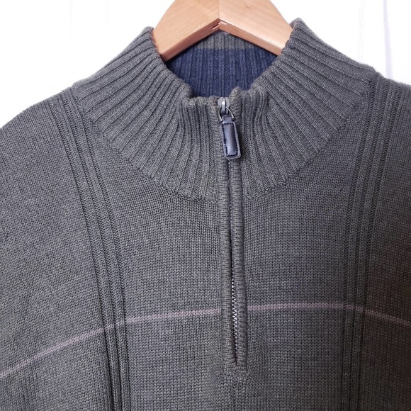 Oscar De La Renta Cotton Blend Knit Zip Sweater - Picture 5 of 13